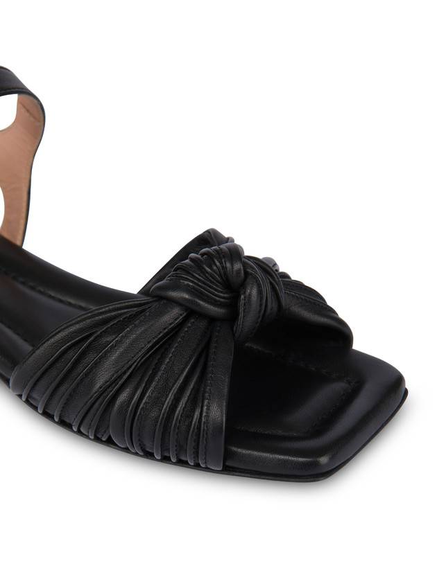 Pollini Sandali Flat In Nappa Sailor Knot Nero Hotsell