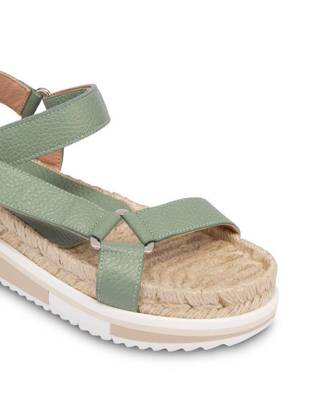 Pollini Sandali Fussbett In Vitello Flower Garden Sage 2025