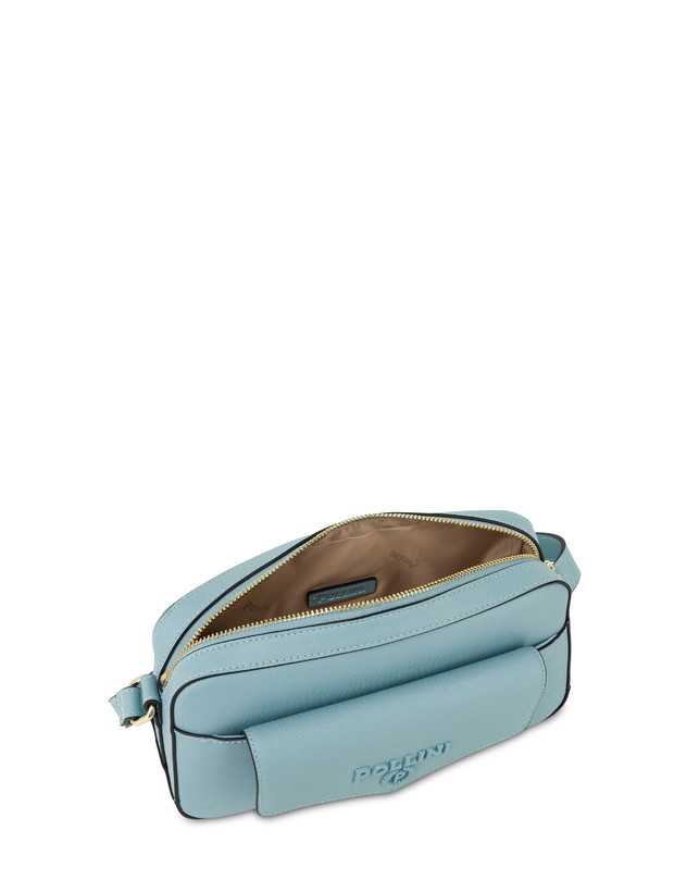Pollini Borsa A Tracolla Con Maxi Lettering Safari Sky Italia