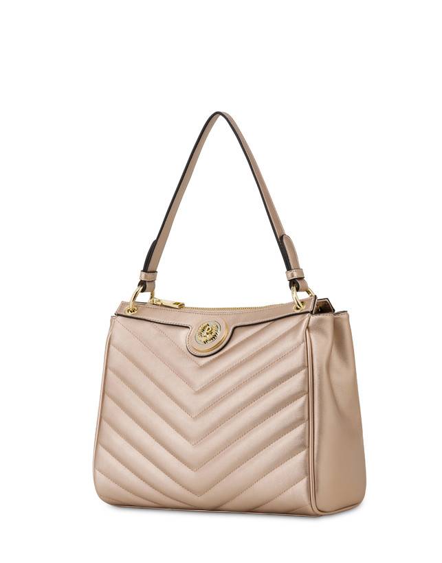 Pollini Borsa A Spalla Matelassé Sunbeam Rose Gold Vendita