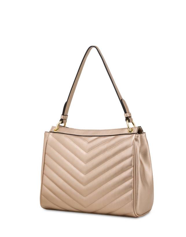 Pollini Borsa A Spalla Matelassé Sunbeam Rose Gold Vendita