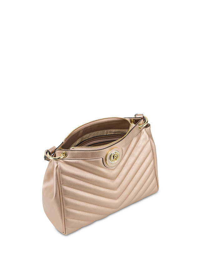 Pollini Borsa A Spalla Matelassé Sunbeam Rose Gold Vendita