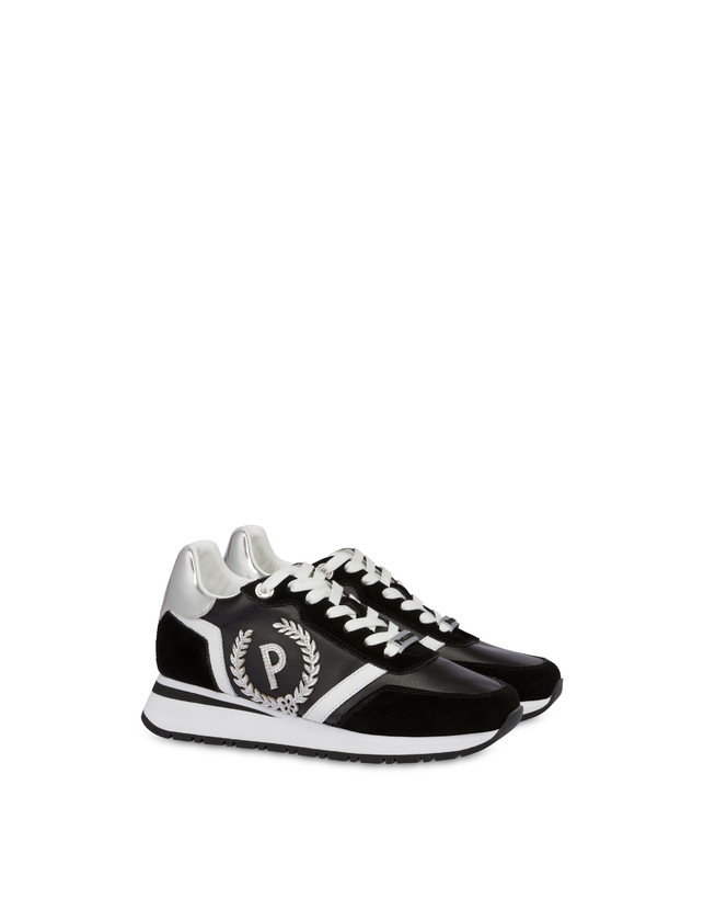 Pollini Sneakers Con Dettagli Laminati Speedy Nero/nero/bianco/argento Soddisfazione Garantita
