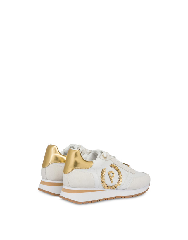 Pollini Sneakers Con Dettagli Laminati Speedy Bianco/ghiaccio/bianco/oro Qualità Garantita