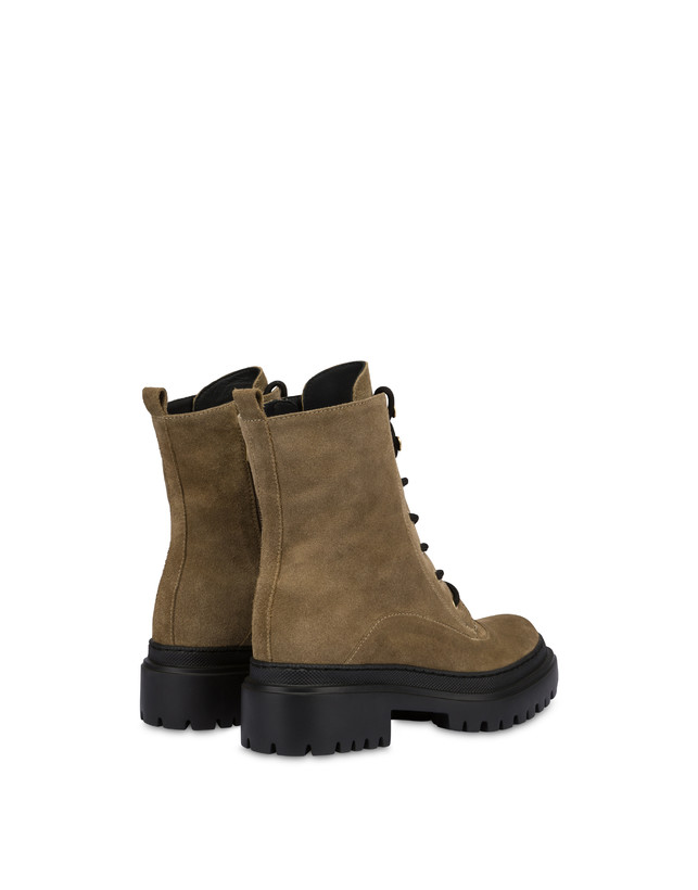 Pollini Combat Boot In Crosta Winter Step Sabbia Shopping Online