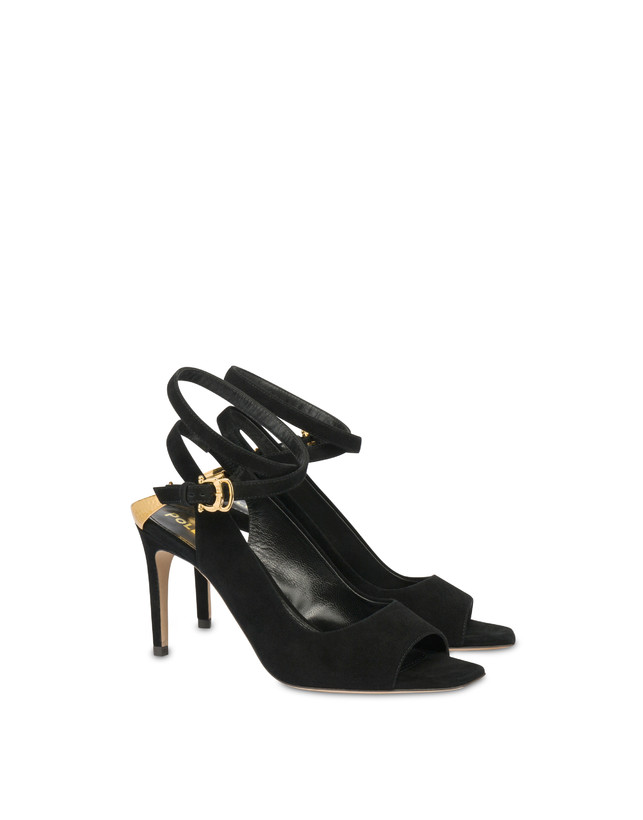 Pollini Sandali In Camoscio Armour Sconto