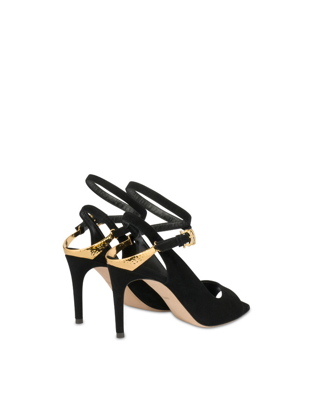 Pollini Sandali In Camoscio Armour Sconto