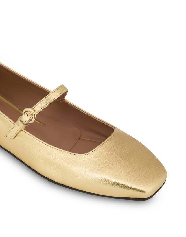 Pollini Ballerine In Nappa Laminata Nina Oro Hotsell