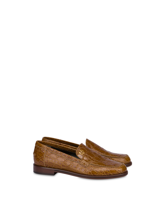 Pollini Mocassini In Vitello Stampa Cocco Oxford Offerte stagionali