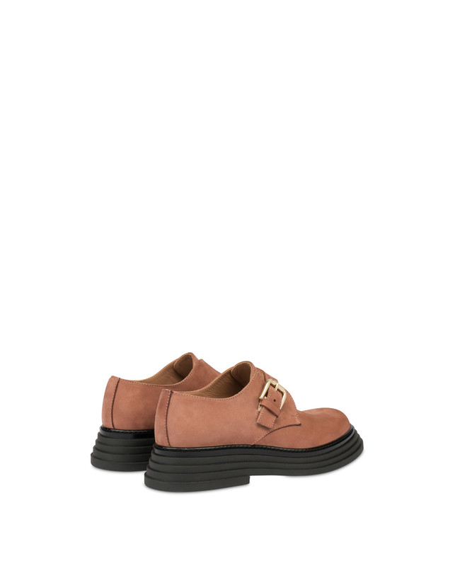 Pollini Monk Strap In Nabuk Stairway Antico Italia