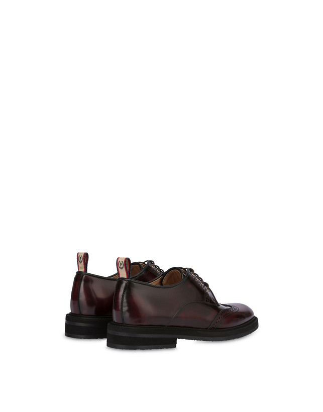 Pollini Derby In Vitello Abrasivato Mannish Mosto Vendita