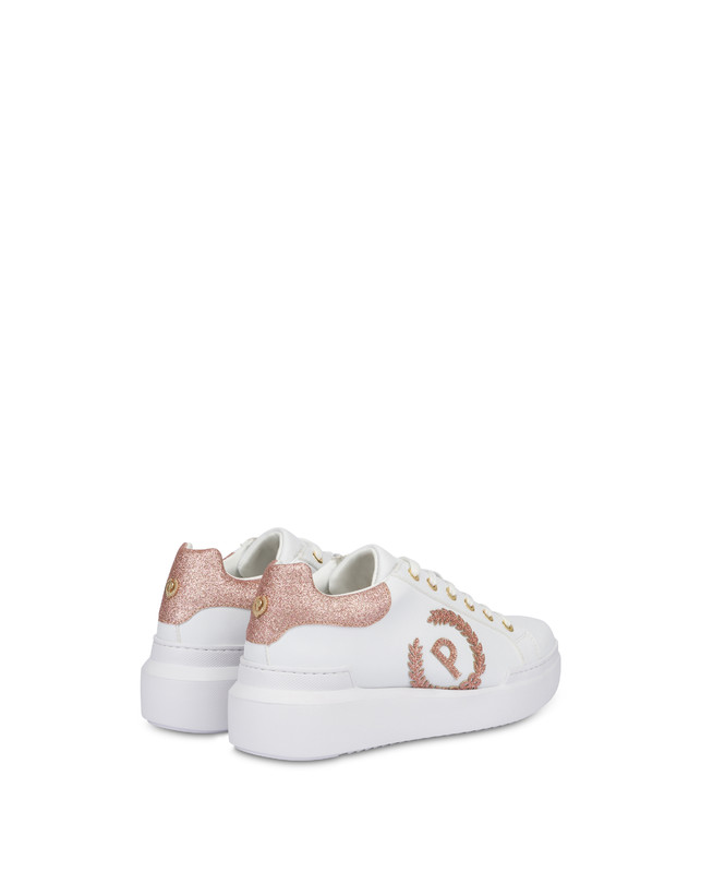 Pollini Sneakers Carrie Con Glitter Bianco/antico Spedizione Gratuita