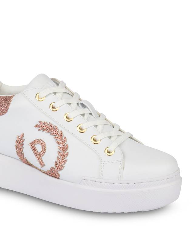Pollini Sneakers Carrie Con Glitter Bianco/antico Spedizione Gratuita