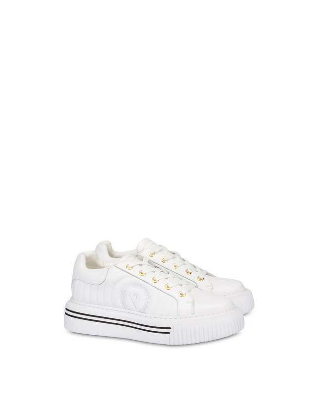 Pollini Sneakers In Vitello Doona Bianco Soddisfazione Garantita