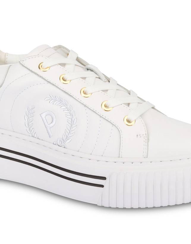 Pollini Sneakers In Vitello Doona Bianco Soddisfazione Garantita