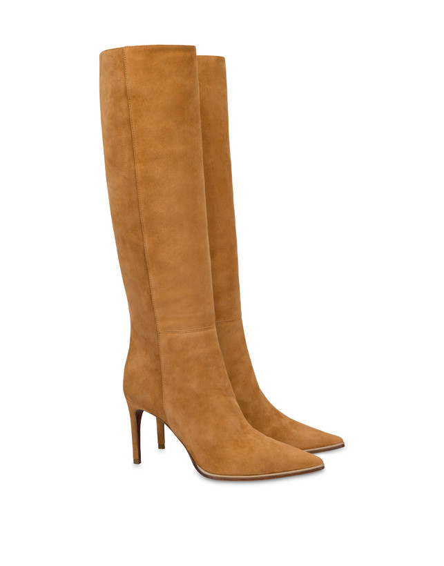Pollini Stivale In Crosta Attitude Caramello Prezzo Ridotto