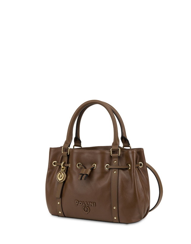 Pollini Piccola Borsa In Nappa Serena Marrone/marrone I Più Venduti