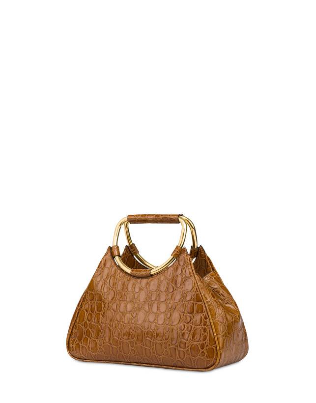 Pollini Clutch In Vitello Stampa Cocco Armour Italy