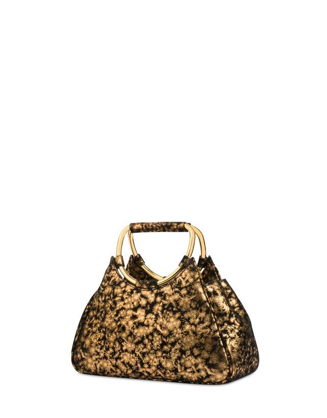 Pollini Clutch In Camoscio Effetto Dorato Armour Italia