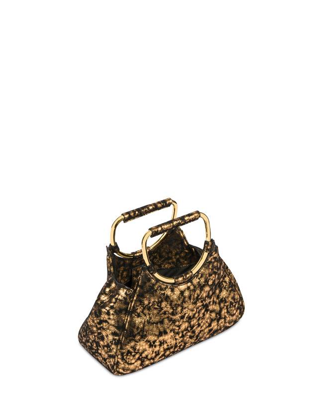 Pollini Clutch In Camoscio Effetto Dorato Armour Italia