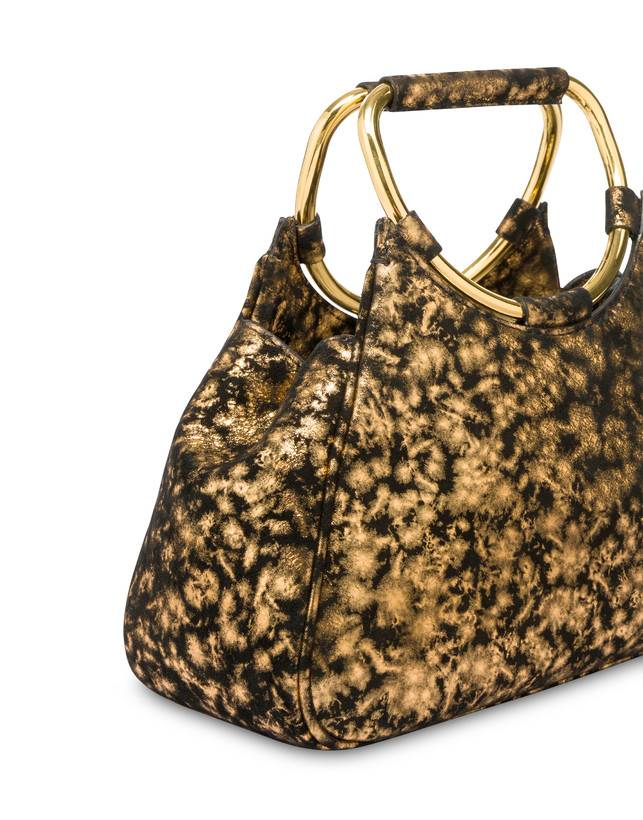 Pollini Clutch In Camoscio Effetto Dorato Armour Italia