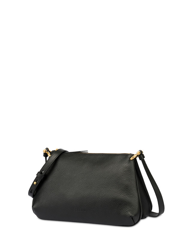 Pollini Borsa A Tracolla In Vitello Bottalato Double Marlene In Linea