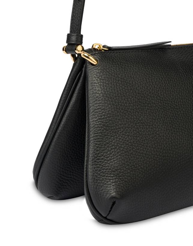 Pollini Borsa A Tracolla In Vitello Bottalato Double Marlene In Linea