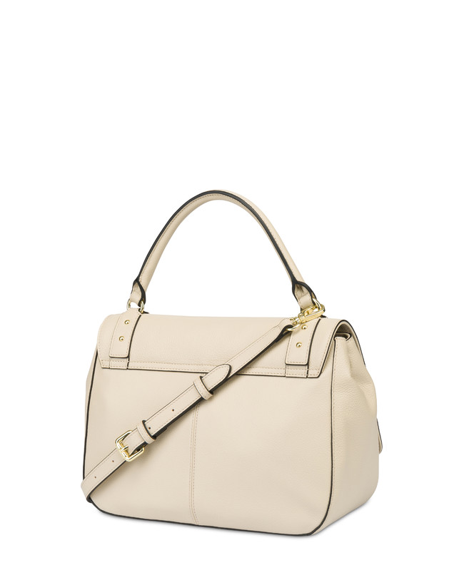 Pollini Borsa Top Handle In Vitello Serena Avorio Spedizione Gratuita