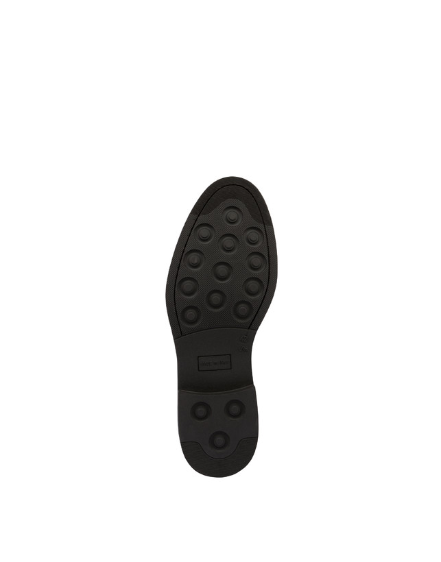 Pollini Derby In Crosta Con Broguering Corinto Blu Presa