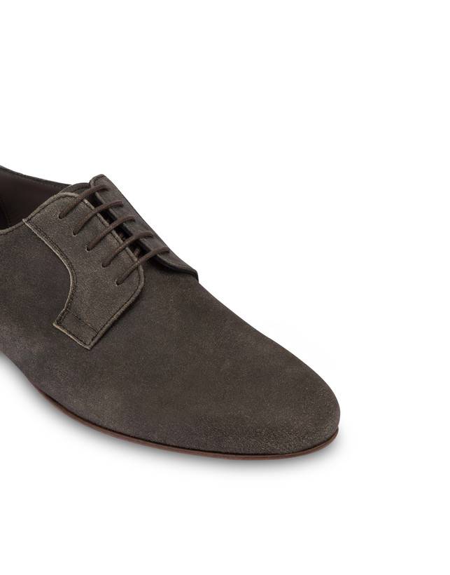 Pollini Derby In Scamosciato Flexy Grafite Outlet