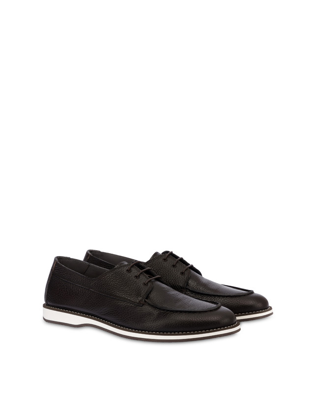 Pollini Derby In Vitello Green Field T.moro Vendita Economica