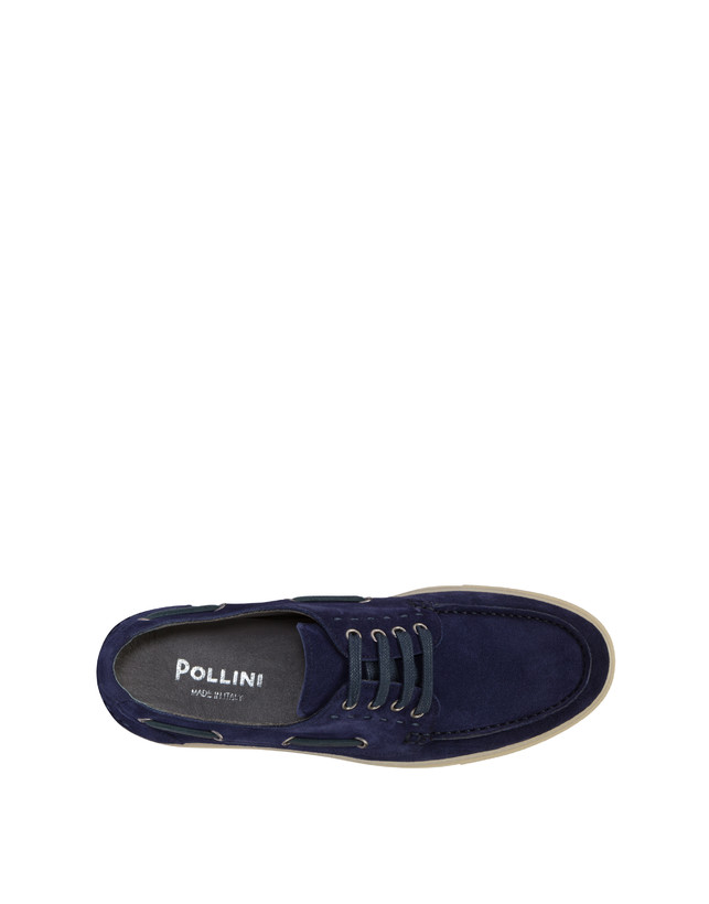 Pollini Scarpa Da Barca In Crosta Holiday Blu I Più Venduti