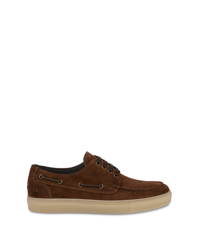 Pollini Scarpa Da Barca In Crosta Holiday Marrone