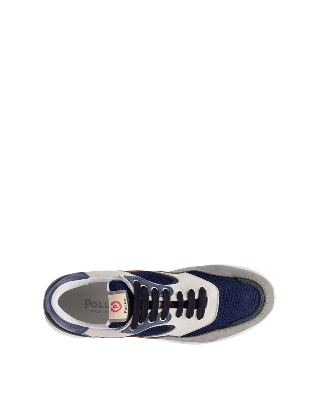 Pollini Sneakers Multicolor B-side Blu/grafite/navy/bianco/azzurro/mais Nuova