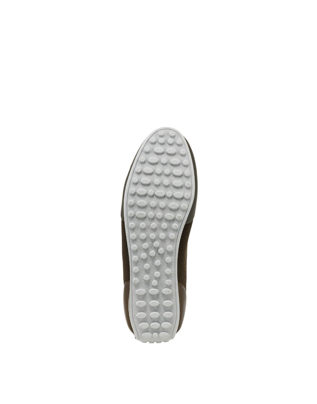 Pollini Sneakers In Vitello E Rete Sporty Driver Militare/militare/militare 2025