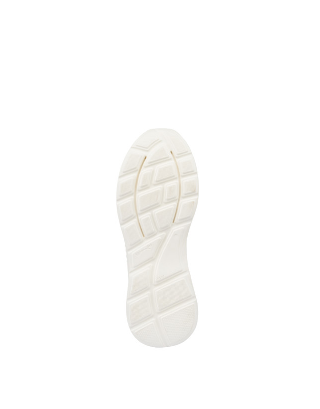 Pollini Sneakers In Nylon E Pelle Sfera Bianco/bianco/bianco/bianco/bianco/bianco 2025