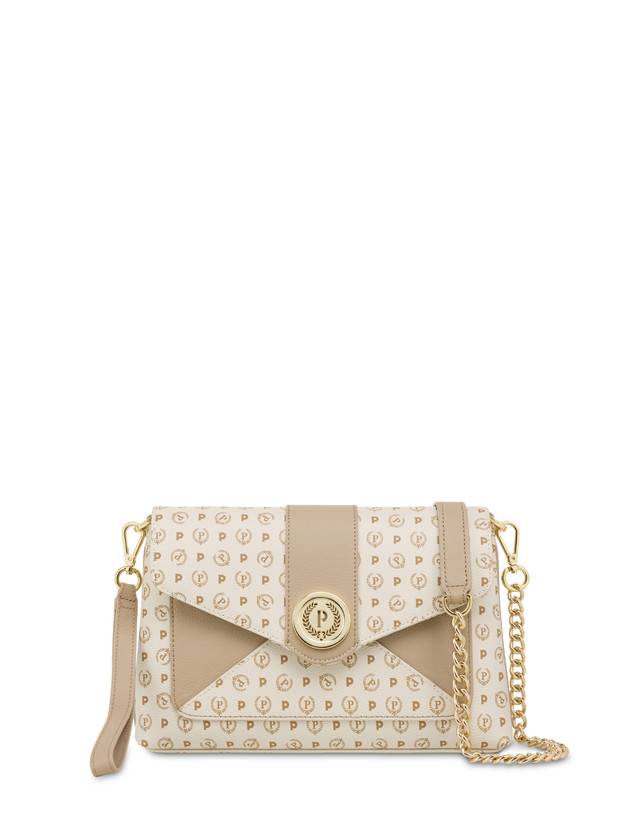 Pollini Borsa A Spalla Heritage Logo Classic Avorio/ghiaccio