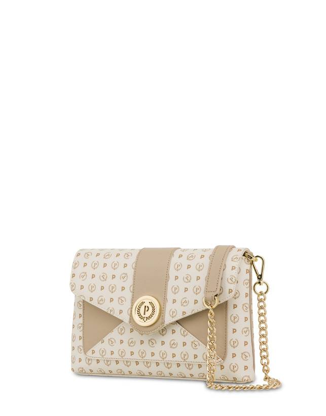 Pollini Borsa A Spalla Heritage Logo Classic Avorio/ghiaccio Promozione