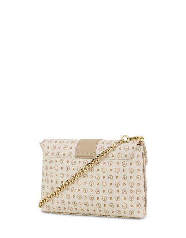 Pollini Borsa A Spalla Heritage Logo Classic Avorio/ghiaccio Promozione