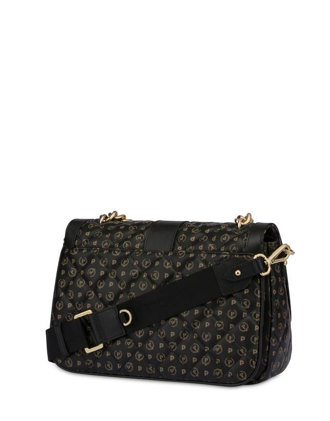 Pollini Borsa A Spalla Heritage Matelassé Nero/nero Qualità Garantita