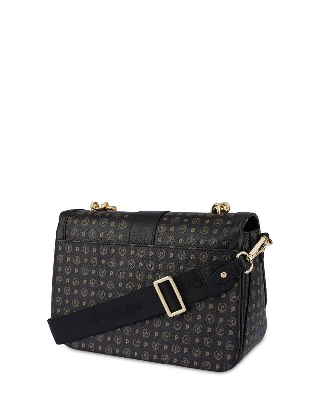 Pollini Borsa A Spalla Heritage Logo Classic Nero/nero Negozi Online