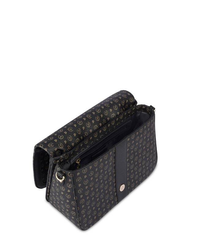 Pollini Borsa A Spalla Heritage Logo Classic Nero/nero Negozi Online