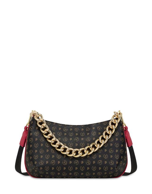 Pollini Borsa A Tracolla Heritage Logo Classic Nero/lacca