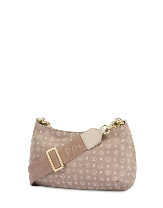 Pollini Borsa A Tracolla Con Catena Heritage Soft Touch Beige/avorio Sottocosto