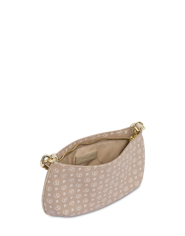 Pollini Borsa A Tracolla Con Catena Heritage Soft Touch Beige/avorio Sottocosto