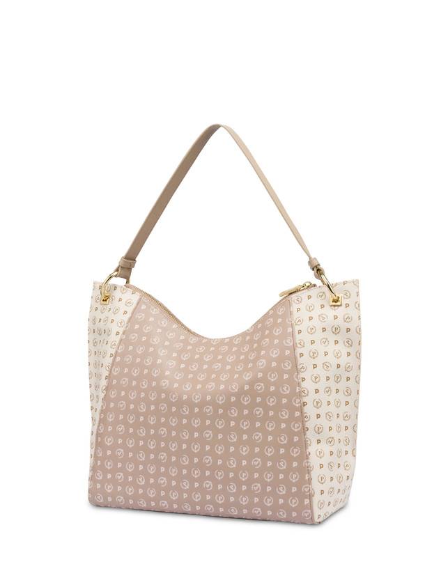 Pollini Tote Bag In Pvc Heritage Soft Touch Avorio/beige/ghiaccio Novità