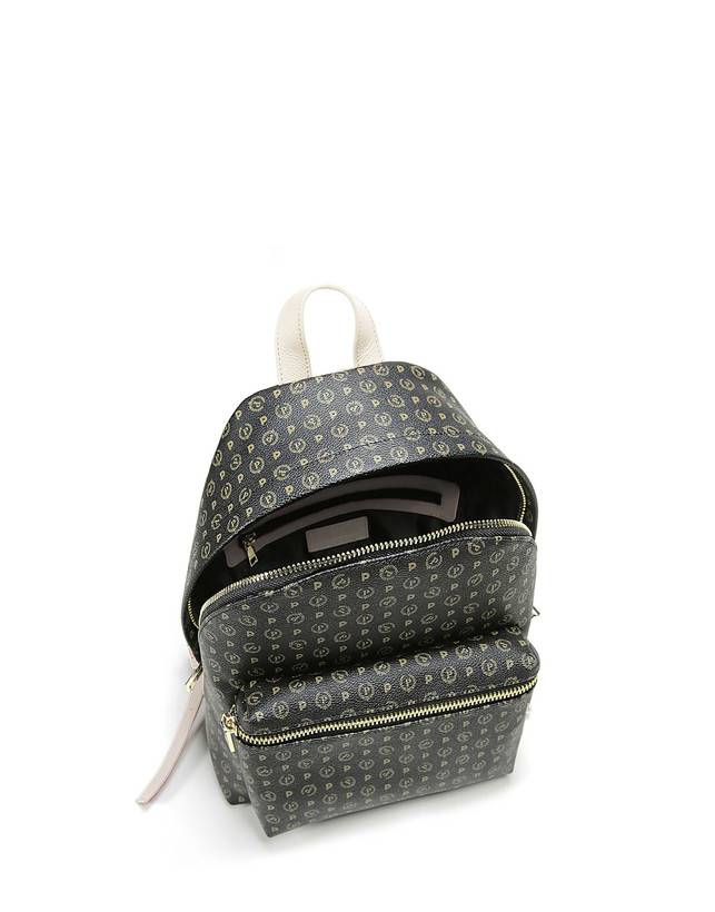 Pollini Zaino Heritage Logo Classic Nero/avorio Vendita Economica
