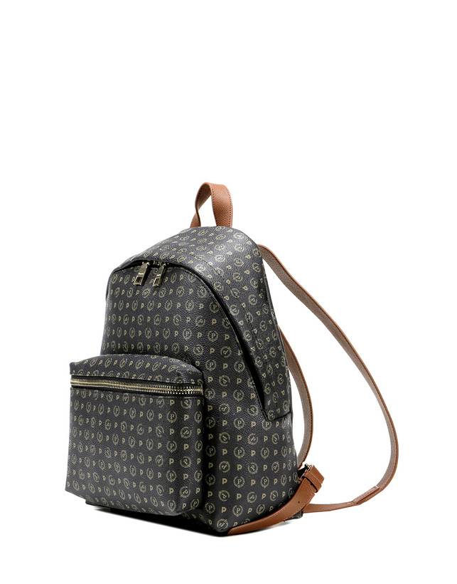 Pollini Zaino Heritage Logo Classic Nero/marrone I Più Venduti