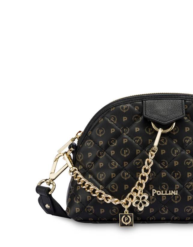 Pollini Borsa A Tracolla Heritage Matelassé Nero/nero Pezzi Unici