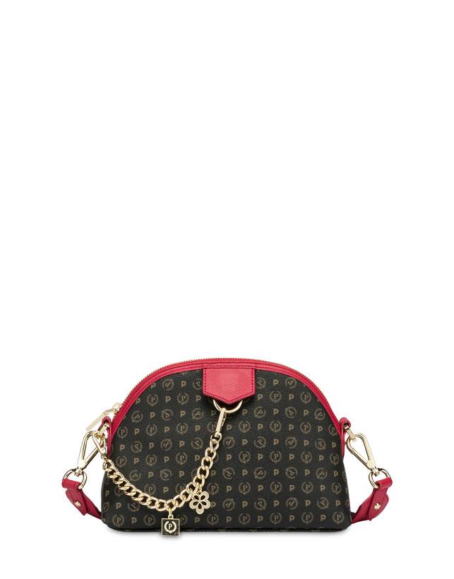 Pollini Borsa A Tracolla Heritage Logo Classic Nero/lacca
